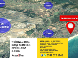 YENİ HAVAALANINA KOMŞU KARADENİZE 2.PARSEL ARSA P-211836