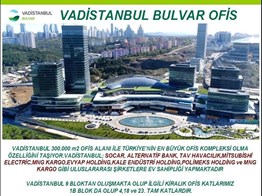 VADİSTANBUL BULVAR KİRALIK OFİS KATLARI P109214