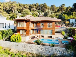 Fethiye Faralya satılık müstakil villa deniz manzaralı