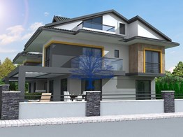 Villa for sale in Fethiye Akarca 290m² 6+1 detached pool and garden
