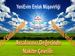 YeniEvim'den Yeşiloba Oto Center Civarı Satılık 1.000 m2 Arsa.